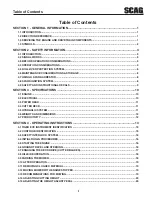 Preview for 3 page of Scag Power Equipment CHEETAH SCZ SCZ61V-31FX Operator'S Manual