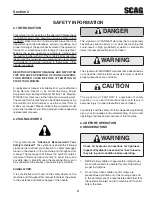 Preview for 9 page of Scag Power Equipment CHEETAH SCZ SCZ61V-31FX Operator'S Manual