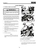 Предварительный просмотр 27 страницы Scag Power Equipment Cheetah SCZ48V-22FX Operator'S Manual