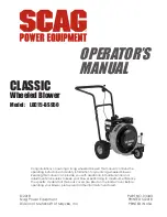 Предварительный просмотр 1 страницы Scag Power Equipment CLASSIC LBC15-BS950 Operator'S Manual