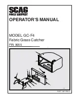 Scag Power Equipment GC-F4 Operator'S Manual предпросмотр