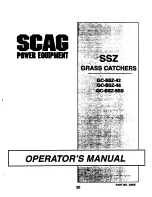 Preview for 1 page of Scag Power Equipment GC-SSZ-42 Operator'S Manual