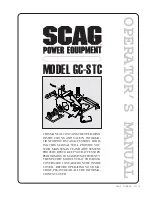 Scag Power Equipment GC-STC Operator'S Manual preview