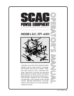 Предварительный просмотр 1 страницы Scag Power Equipment GC-STT-6KH Operator'S Manual