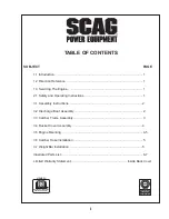 Preview for 3 page of Scag Power Equipment GC-STT-6KH Operator'S Manual