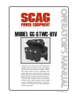 Preview for 1 page of Scag Power Equipment GC-STWC-61V Operator'S Manual
