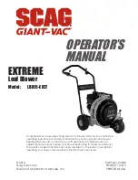 Preview for 1 page of Scag Power Equipment Giant-Vac LBX15-EX27 Operator'S Manual