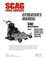 Scag Power Equipment H2700001 Operator'S Manual preview