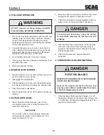 Preview for 17 page of Scag Power Equipment H2700001 Operator'S Manual