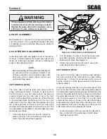 Предварительный просмотр 29 страницы Scag Power Equipment LIBERTY Z Operator'S Manual