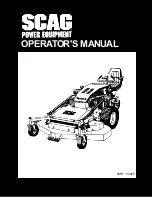 Preview for 1 page of Scag Power Equipment Magnum III Operator'S Manual