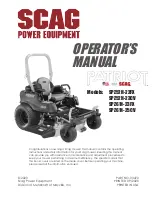 Предварительный просмотр 1 страницы Scag Power Equipment Patriot SPZ52H-22FX Operator'S Manual