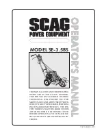 Scag Power Equipment SE-3.5BS Operator'S Manual preview