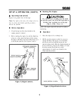 Preview for 8 page of Scag Power Equipment SE-3.5BS Operator'S Manual