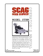 Scag Power Equipment SM-61V Operator'S Manual preview