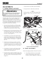 Предварительный просмотр 26 страницы Scag Power Equipment SMST-61A Operator'S Manual