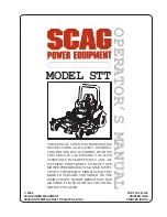 Scag Power Equipment SMT-52A Operator'S Manual preview