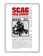 Scag Power Equipment SMTC-40 Operator'S Manual preview