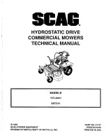 Предварительный просмотр 1 страницы Scag Power Equipment SMTZ - 81 Technical Manual