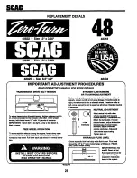 Предварительный просмотр 30 страницы Scag Power Equipment SMZ-48 Technical Manual