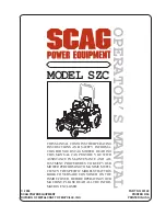 Preview for 1 page of Scag Power Equipment SMZC-36A Operator'S Manual