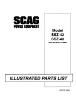 Предварительный просмотр 1 страницы Scag Power Equipment SSZ-42 Illustrate Parts List