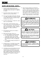 Preview for 4 page of Scag Power Equipment SSZ Operator'S Manual