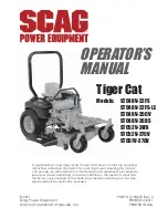 Preview for 1 page of Scag Power Equipment STC52V-25CV Operator'S Manual