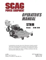 Scag Power Equipment STHM-23GV Operator'S Manual preview