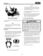 Preview for 17 page of Scag Power Equipment STHM-23GV Operator'S Manual