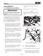 Предварительный просмотр 27 страницы Scag Power Equipment STT61V-27CH-SS Operator'S Manual