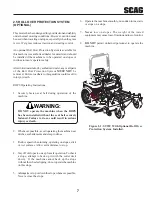 Preview for 11 page of Scag Power Equipment STWC Operator'S Manual