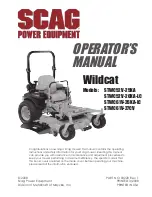 Scag Power Equipment STWC61V-25KA-LC Operator'S Manual preview
