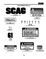 Предварительный просмотр 24 страницы Scag Power Equipment SW-14KA Technical Manual