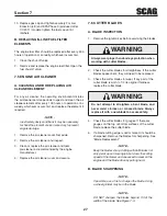 Предварительный просмотр 31 страницы Scag Power Equipment SW32-481FS Operator'S Manual