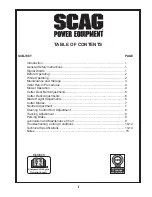 Preview for 3 page of Scag Power Equipment SWM-52/E Operator'S Manual