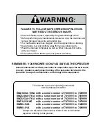 Preview for 2 page of Scag Power Equipment SWMU-52A Operator'S Manual