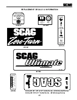 Предварительный просмотр 45 страницы Scag Power Equipment SWMU-52A Operator'S Manual