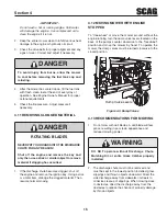 Preview for 19 page of Scag Power Equipment SWZ-48V-15FSE Operator'S Manual