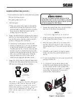 Preview for 13 page of Scag Power Equipment SWZ Operator'S Manual