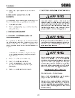 Preview for 33 page of Scag Power Equipment SWZT36-14FS Operator'S Manual