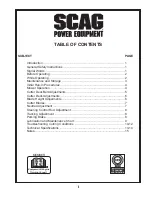 Предварительный просмотр 3 страницы Scag Power Equipment SWZU Operator'S Manual