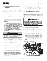 Preview for 20 page of Scag Power Equipment SWZV36A-16KAI Operator'S Manual