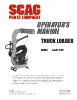 Scag Power Equipment TLS20-18BV Operator'S Manual preview