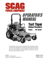 Preview for 1 page of Scag Power Equipment Turf Tiger Diesel Powered STT-28CAT Operator'S Manual