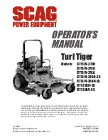 Preview for 1 page of Scag Power Equipment Turf Tiger STT-29DFI-SS Operator'S Manual