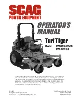 Scag Power Equipment Turf Tiger STT-31EFI-SS Operator'S Manual preview