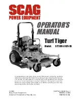 Scag Power Equipment Turf Tiger STT61V-31EFI-SS Operator'S Manual preview