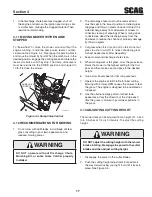 Предварительный просмотр 21 страницы Scag Power Equipment TURF TIGER STT61V-31KB-DF Operator'S Manual