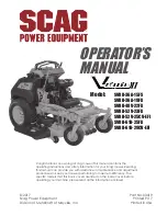 Scag Power Equipment V-Ride II Operator'S Manual preview